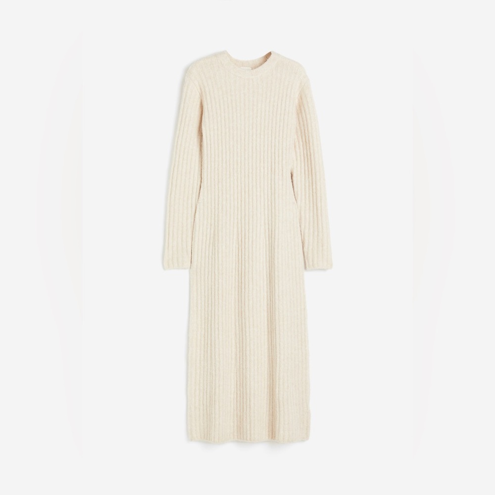 H&M Long Ribbed Knit Dress NWT